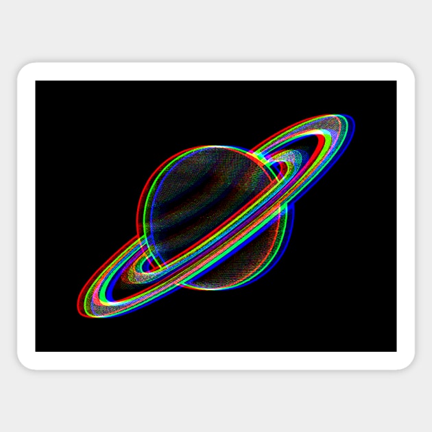 Saturn Sticker by tommartinart